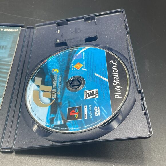 Gran Turismo 3 A-spec PS2 CIB Black‎ Label (Sony PlayStation 2) COMPLETE - Picture 5 of 6